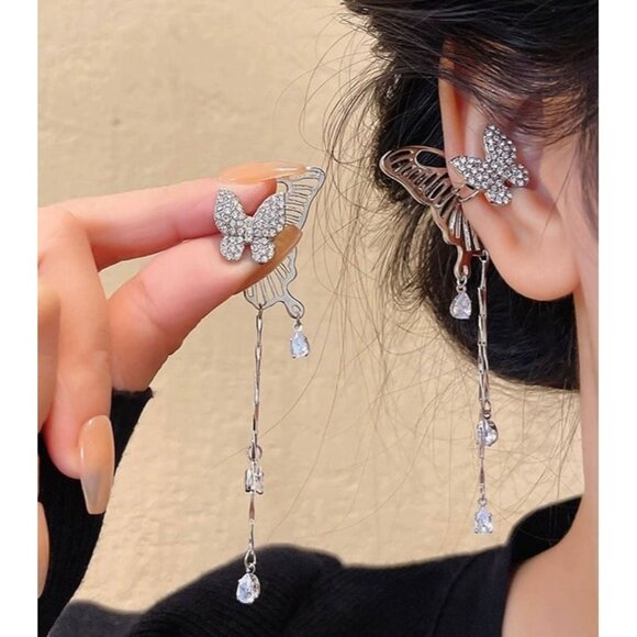 Jewelry - Butterfly design for non-pierced ears, ear bone clip